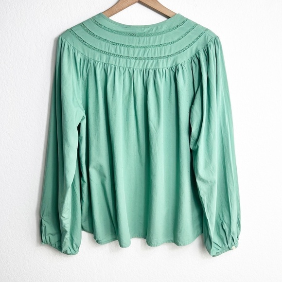UNIVERSAL THREAD WOMEN'S GREEN LONG SLEEVE BLOUSE SIZE LARGE BRAND NEW - Picture 5 of 8